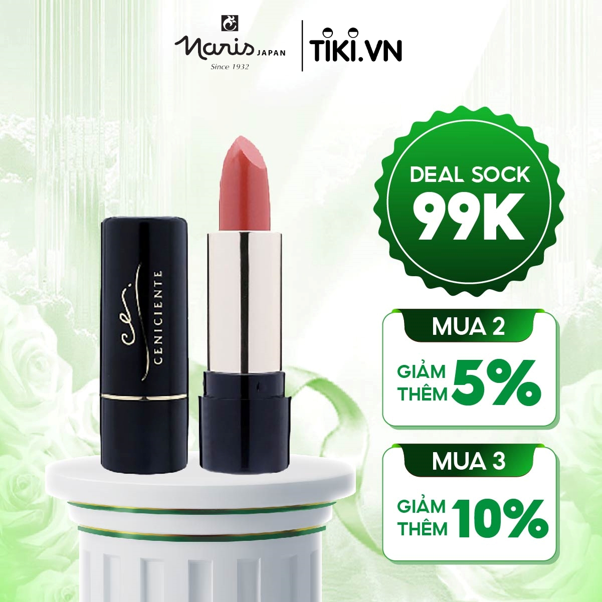 Son dưỡng màu Naris CNC Ceniciente (3g)