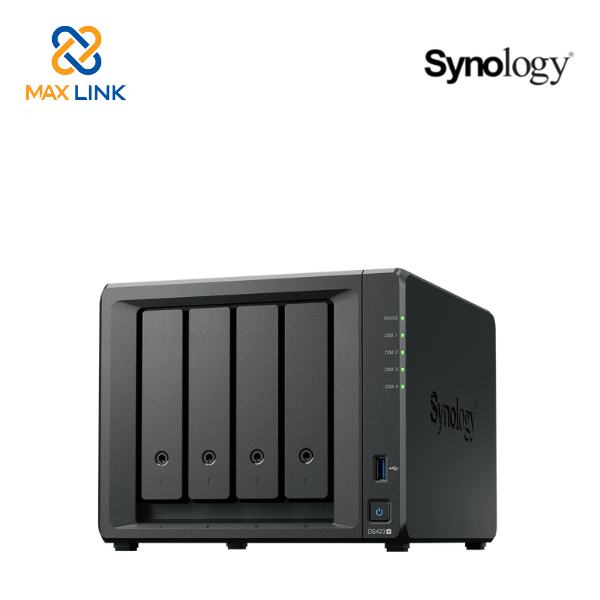 Thiết bị lưu trữ NAS Synology DS423+ (Đen) - Hàng Chính Hãng