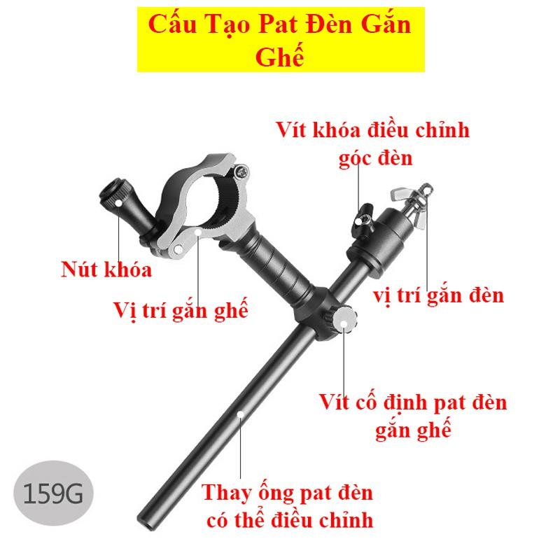 Bộ Pat gắn ghế - Pat rọng cá - Pat chống cần - Pat khay mồi - Pat đèn câu cá cao cấp LK-15