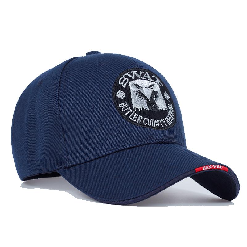 SWAT ARMY CAP MALE thêu đại bàng bóng chày đen Mũ nam Gorras Para Hombre Phụ nữ snapback Bone nam tính Cap Color: navy Size: Adjustable