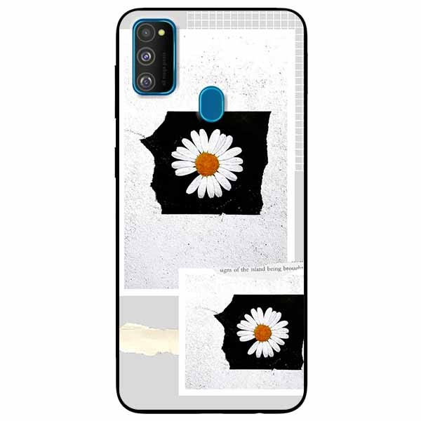 Ốp lưng in cho Samsung M30s Mẫu Hai Khung Hoa Cúc