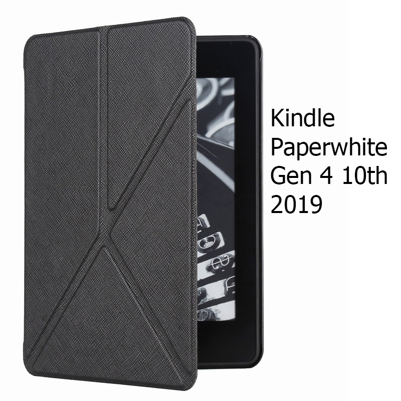 Hình ảnh Bao Da Cover Cho Máy Đọc Sách Kindle Paperwhite Gen 4 10th Gấp Chéo