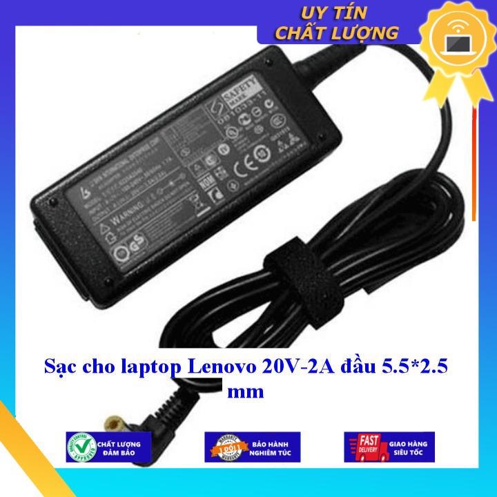 Sạc cho laptop Lenovo 20V-2A đầu 5.5*2.5 mm - Hàng Nhập Khẩu New Seal