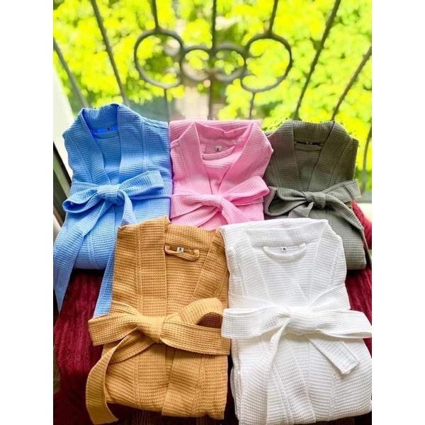 ÁO CHOÀNG TẮM KHÁCH SẠN CAO CẤP - Chất Liệu 100% Cotton Thoáng Mát Cao Cấp- Không Xù