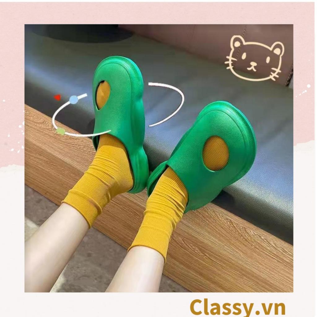 Dép quai ngang đục lỗ đi trong nhà, đi chơi, spa phù hợp cả nam và nữ Classy G1254