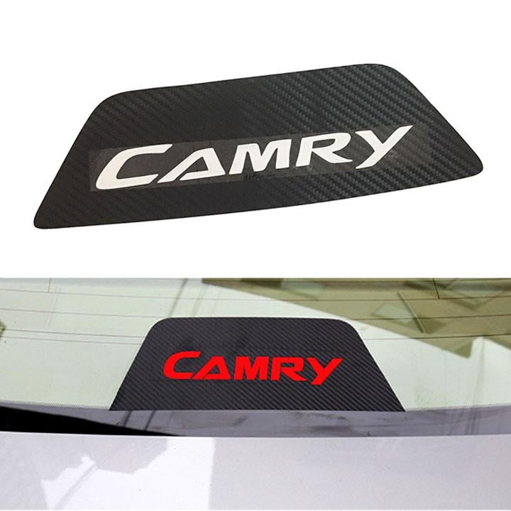 Decal Carbon Dán Trang Trí Đèn Phanh Kính Sau Xe Ô Tô Toyota Camry