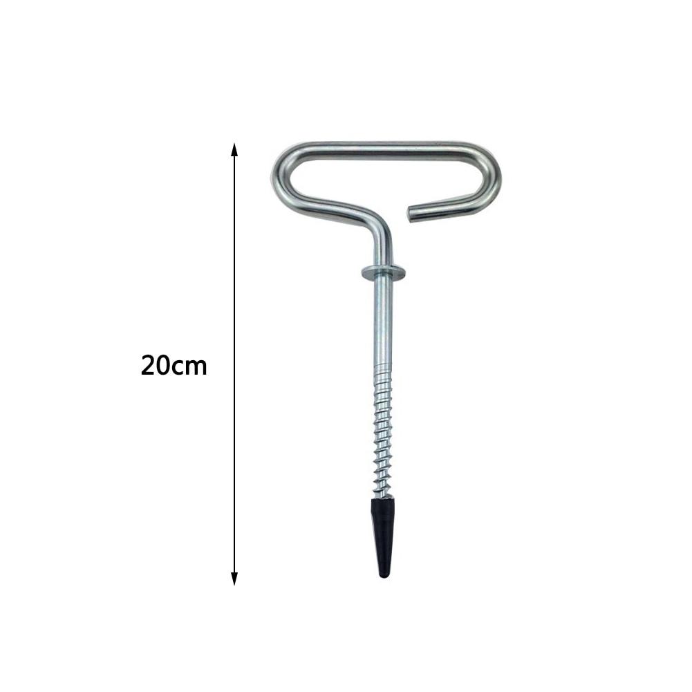 4Pcs/lot Outdoor Camping Tent Threaded Peg Ice Fishing Shelter Stake Nail Tent Fixer Practical Accessory