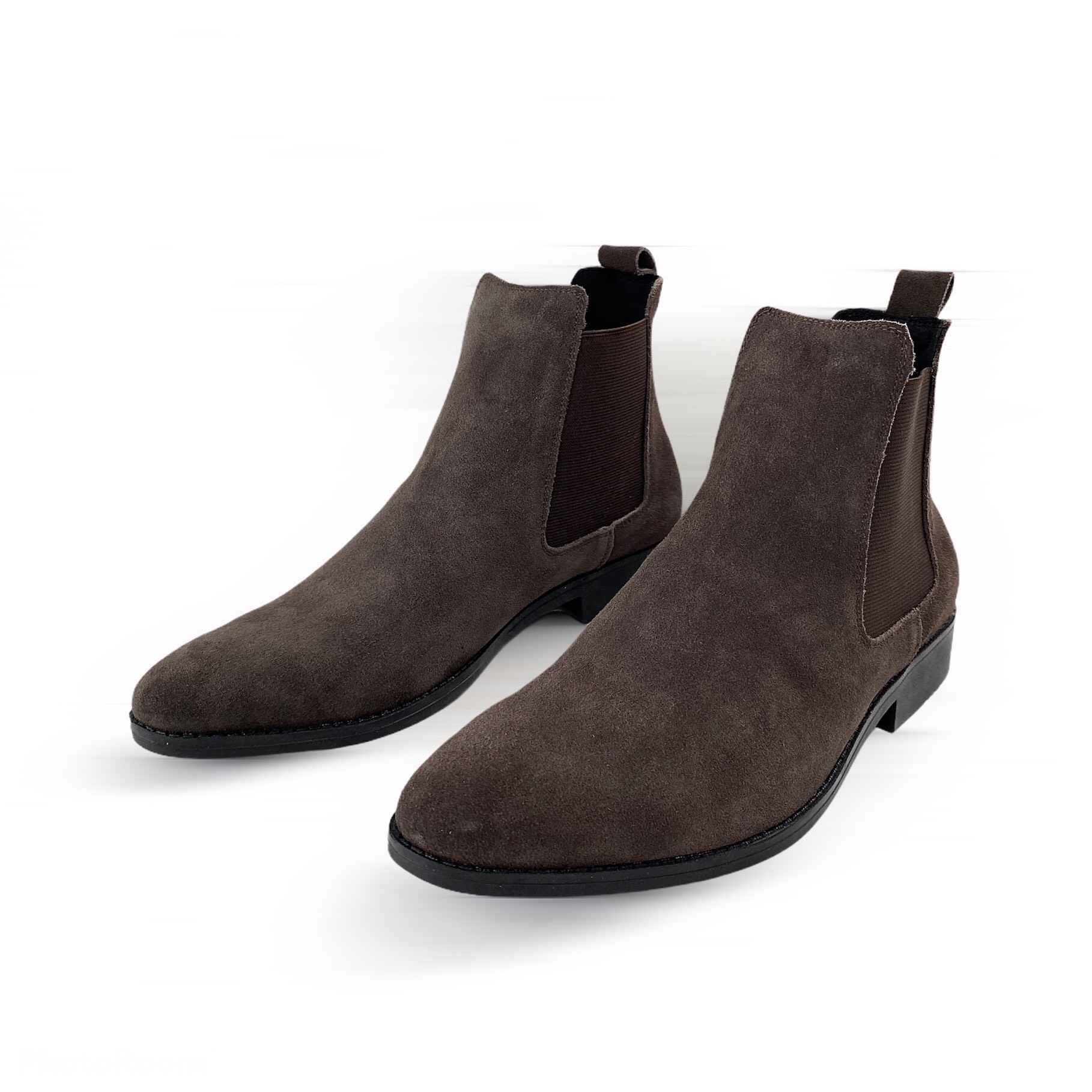 Giày Chelsea Boot Cổ Cao Da Bò Thật TEFOSS HT350 Nâu