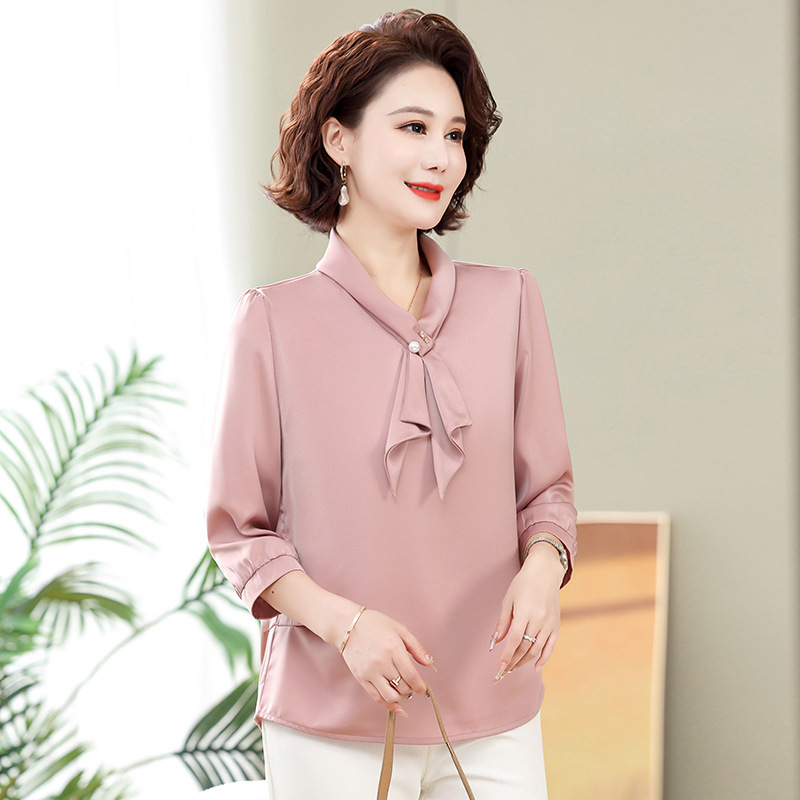 Áo Sơ Mi Tay Lỡ Trung Niên Sang Trọng SM101 - Hàng Quảng Châu Cao Cấp