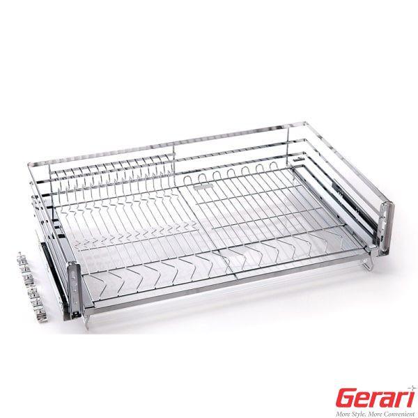KỆ BÁT ĐĨA NAN DẸT INOX BÓNG MỜ