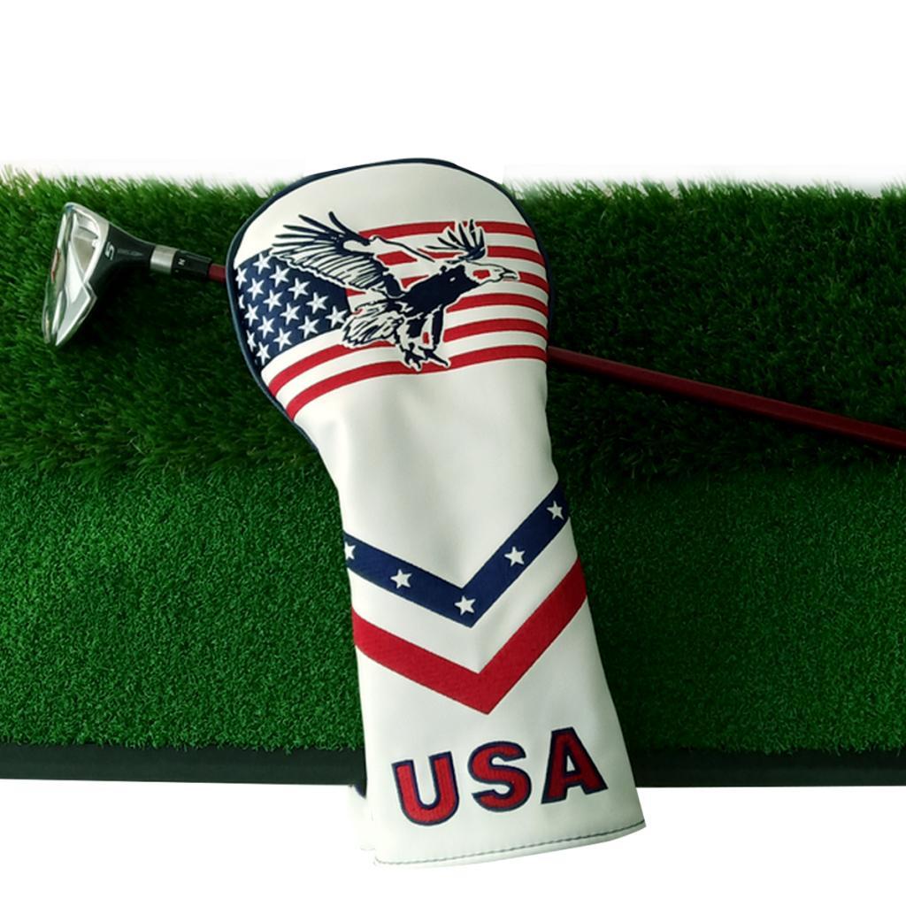 Golf Club Head Cover No. 1 Wood Driver Headcover Guard With Number Tag