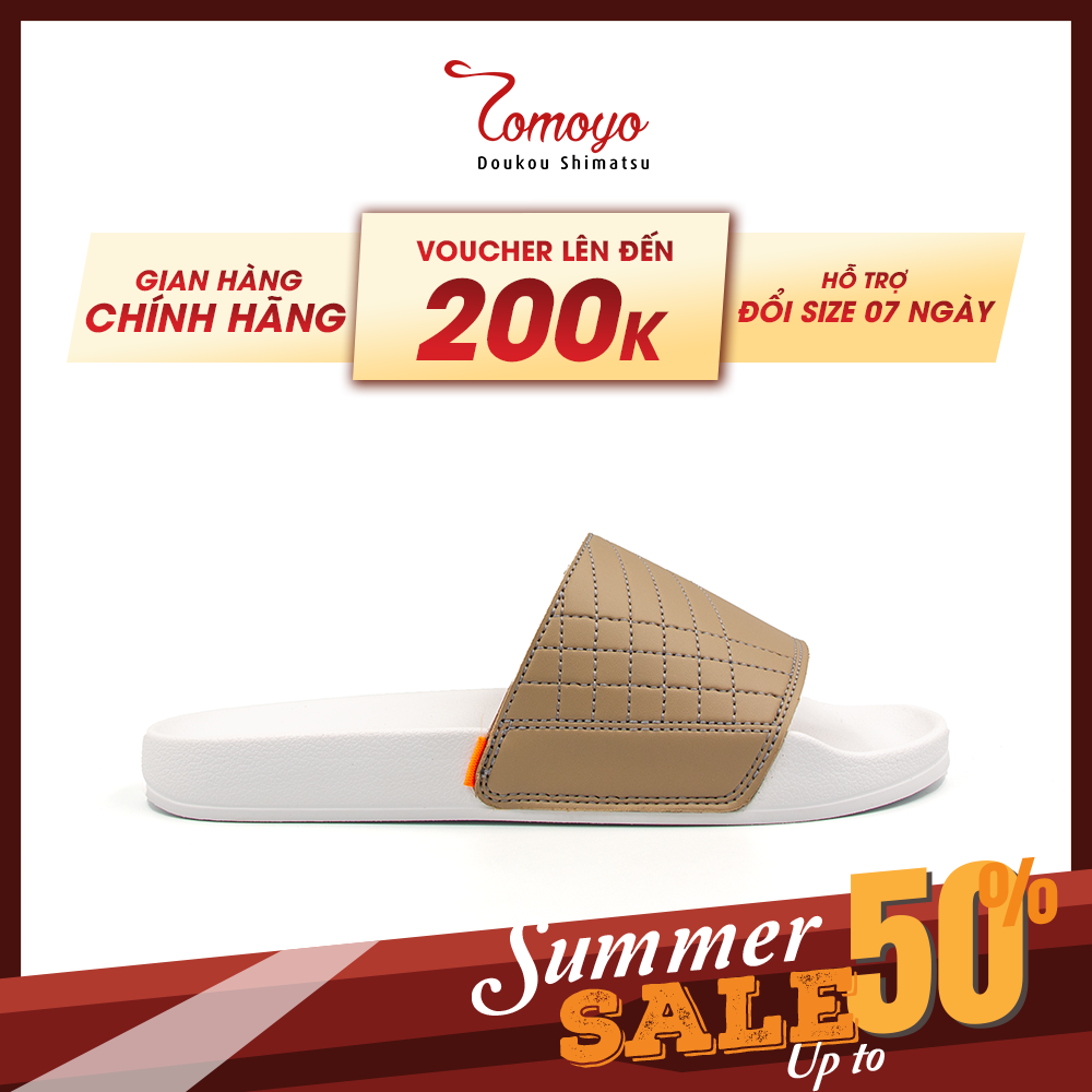 Tomoyo Dép Quai Ngang Da Microfiber Siêu Nhẹ TMD31504