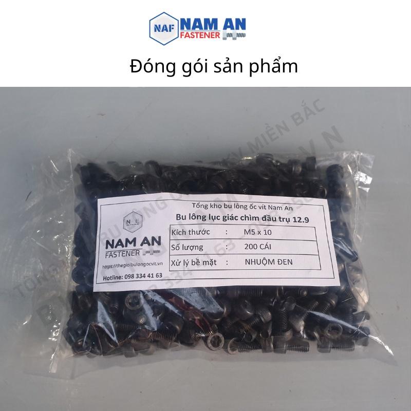 Ốc lục giác 10.9, kích thước M6, M8, M10, M12, M16, M24, ốc lục giác chìm, lục giác chìm đầu trụ cấp bền 10.9