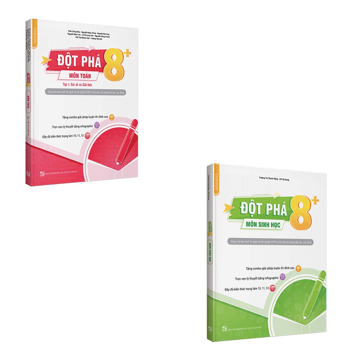 Combo Đột phá 8+ Môn Toán tập 1, Sinh học