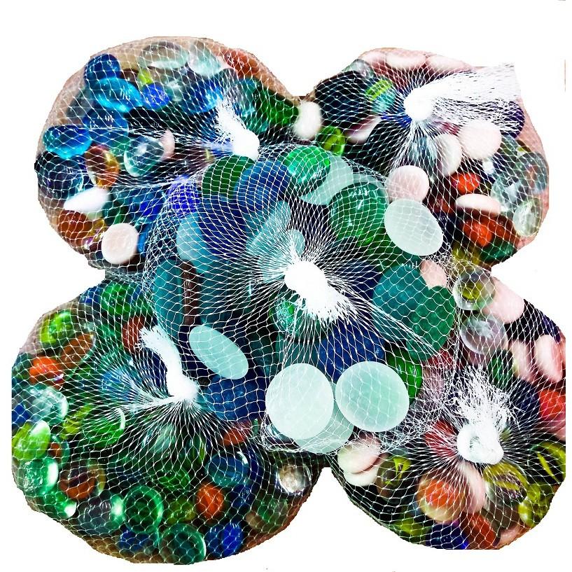 Sỏi thủy tinh trang trí bể cá, trang trí nhà cửa túi 500g