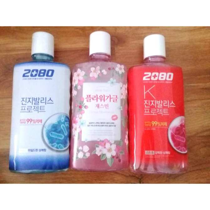 Nước súc miệng 2080 siêu diệt khuẩn với cảm giác cực nhẹ Chung Eun Cha Mouthwash Hàn Quốc 750ml tặng kèm móc khoá