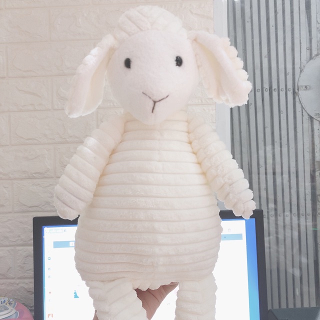 Cừu bông trắng cute cho bé yêu 30cm