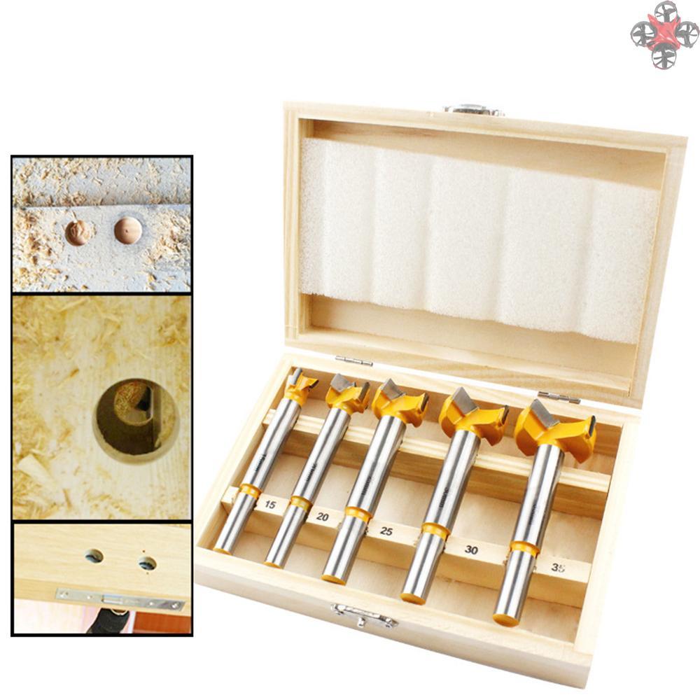 BITS BITS Set 5 Mũi Khoan Lỗ Bằng Thép Carbon