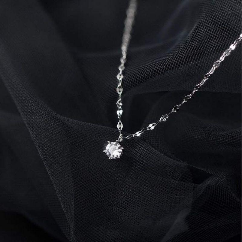 Dây chuyền bạc đính đá cao cấp YN JEWELRY
