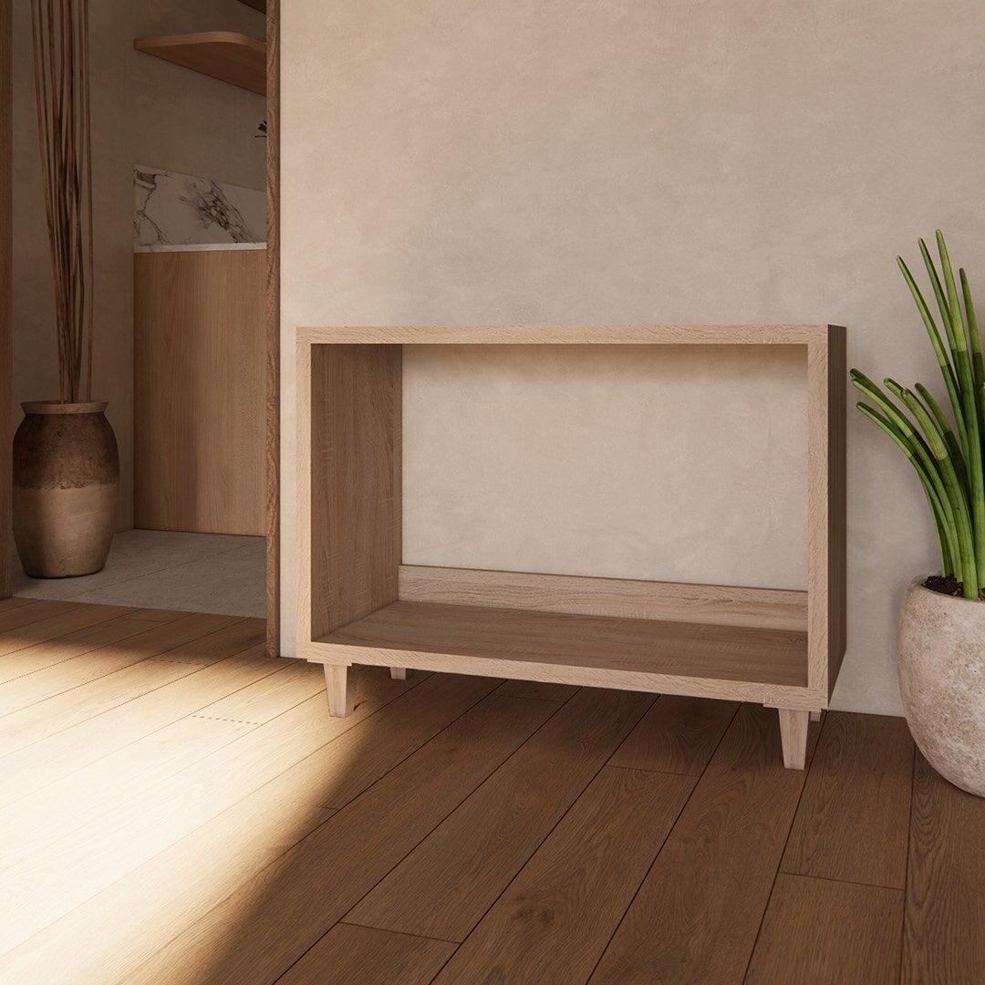 SB Furniture, Looms, Camper Shoe Cabinet, Solid Oak Color, W80XD30XH60 cm.