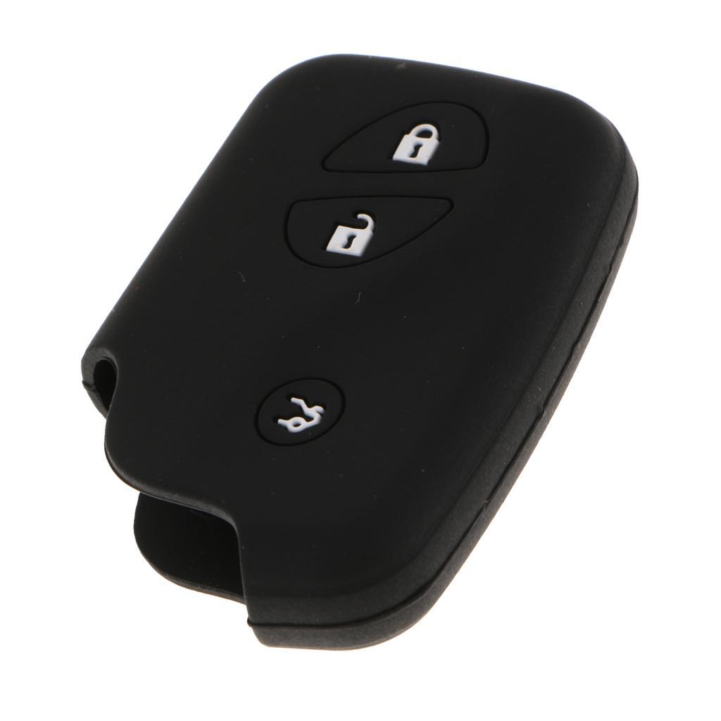 Silicone Car Remote Key Case Buttons Auto Key Case For Black