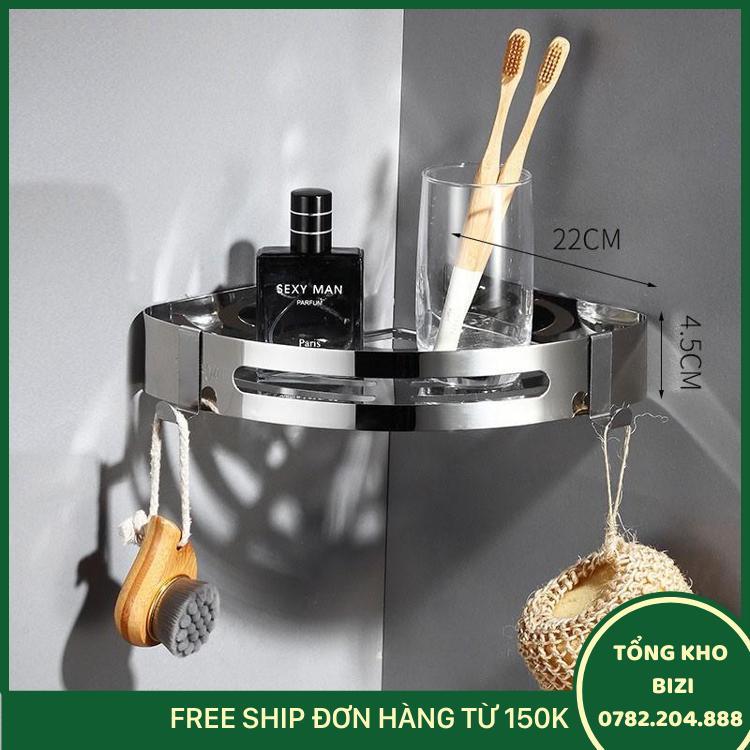 Kệ Góc Phòng Tắm Loại Inox Cao Cấp 304 Cực Kì Sang Trọng- Pt03 - Free Ship Toàn Quốc
