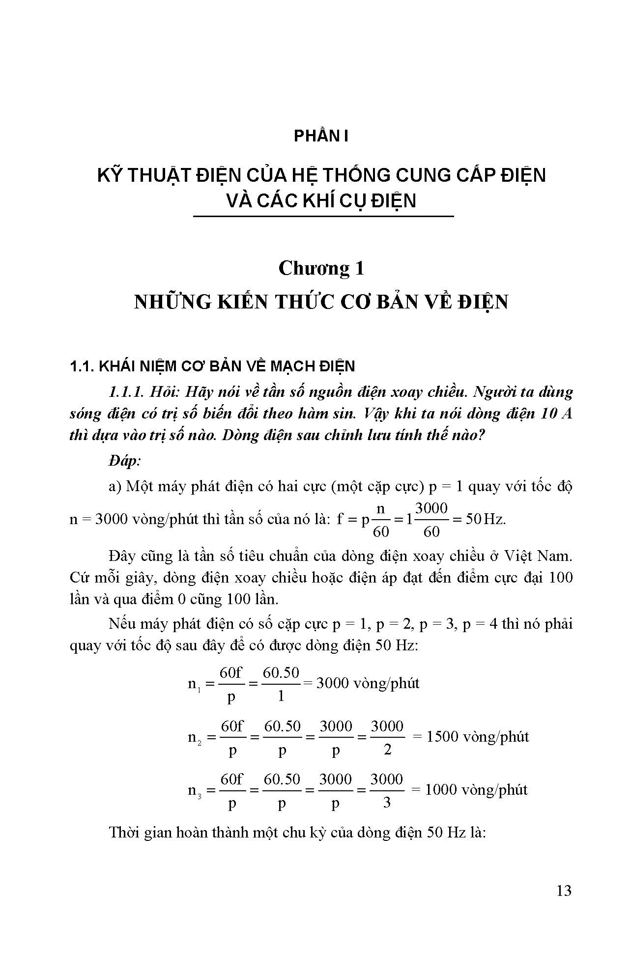 Hỏi Đáp Về Kỹ Thuật Điện Ứng Dụng