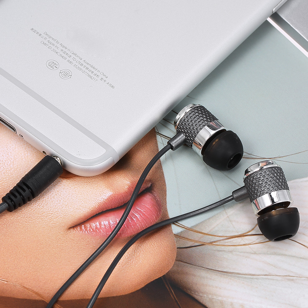 Tai Nghe Nhét Tai Có Dây 3.5mm Âm Thanh Nổi Nhạc Điện Thoại Thông Minh Có Micrô