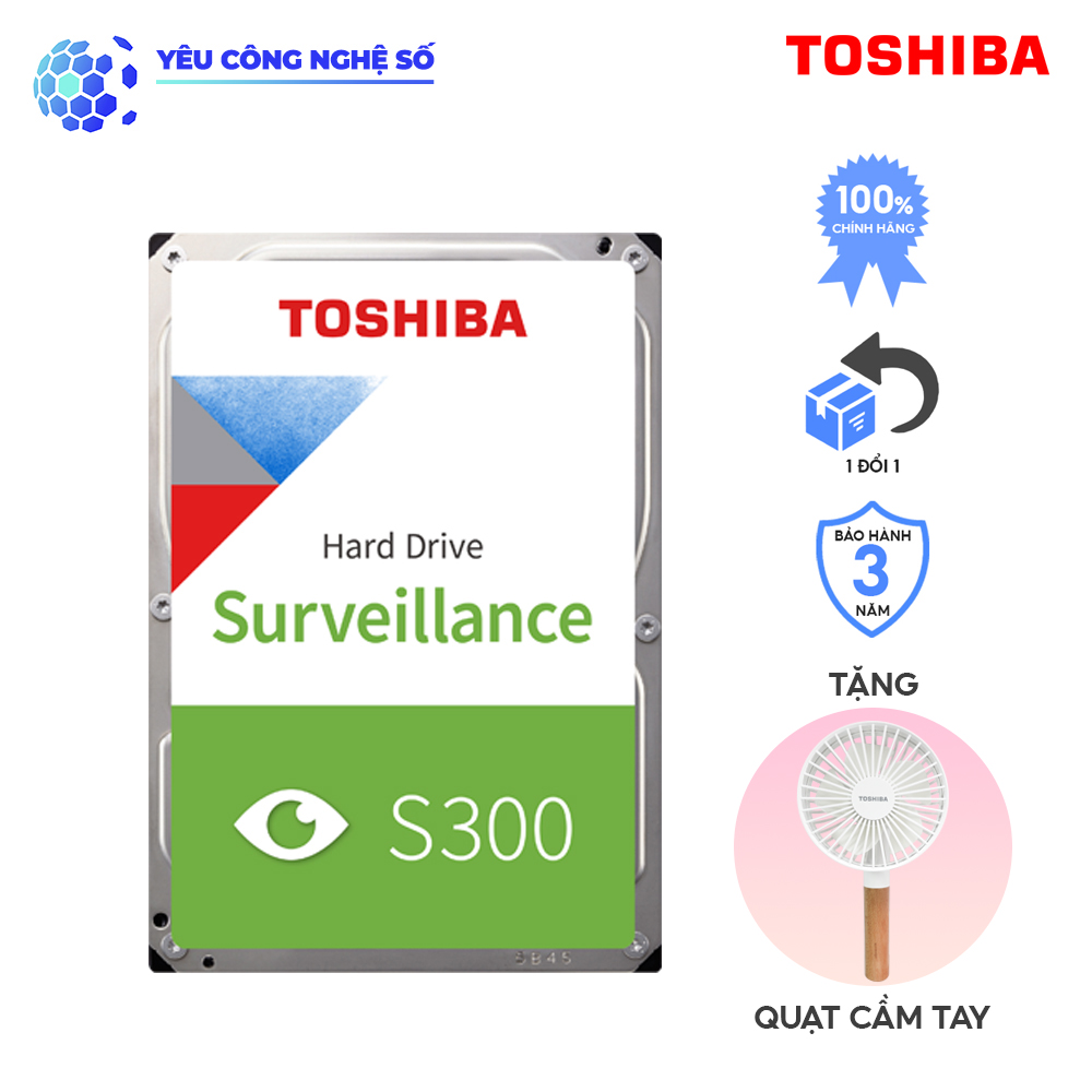 Ổ cứng Camera Toshiba S300 6TB Surveillance Hàng Chính Hãng