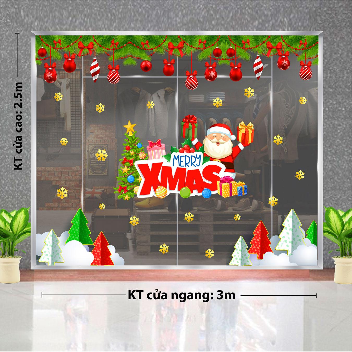 Decal trang trí NOEL 2024 combo số 46