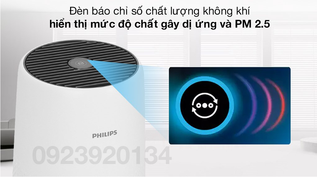 Máy loc không khí bụi mịn, diện tích 49m2 Philips AC0820/10 - Hàng chính hãng