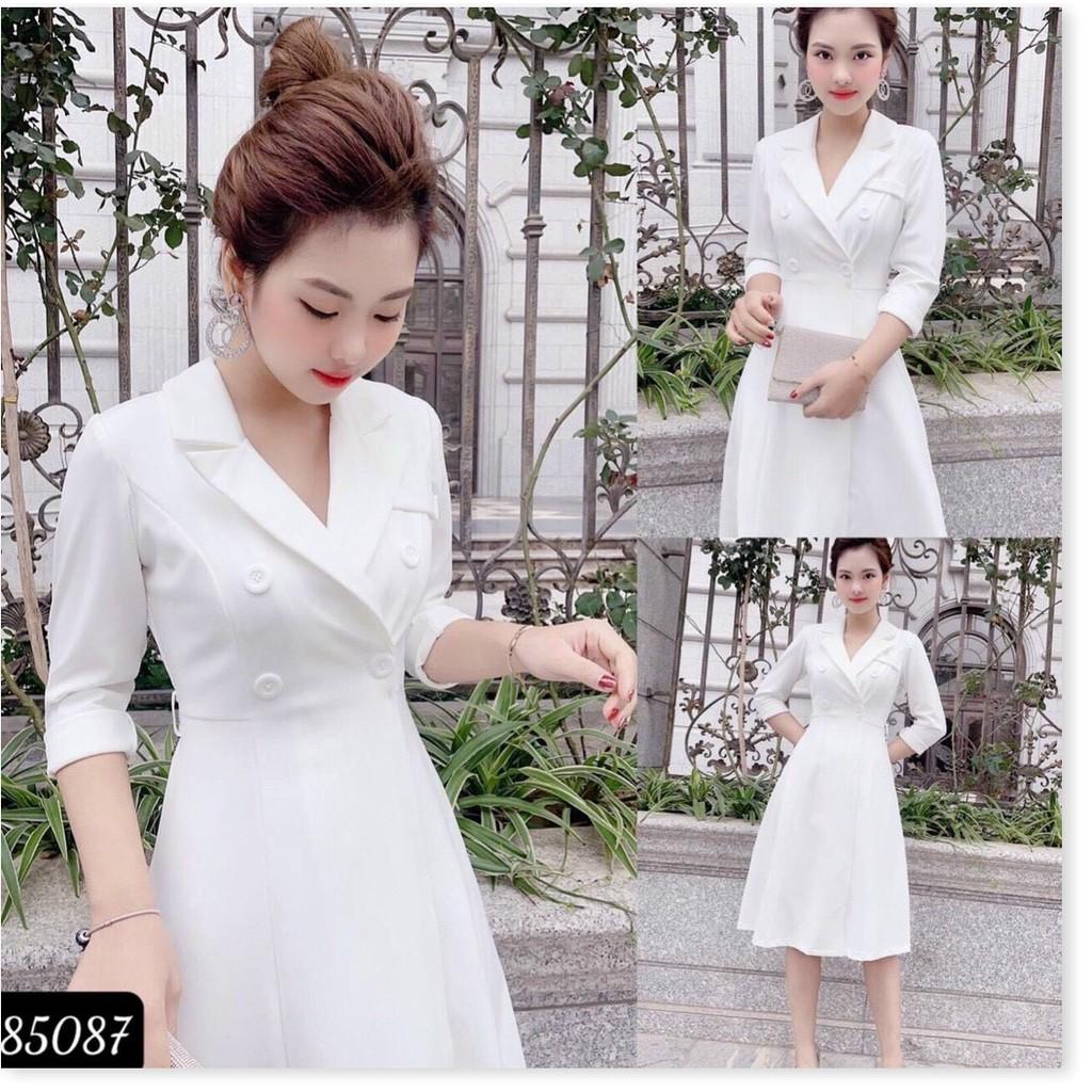 ĐẦM XOÈ TRẮNG VINTAGE SANG TRỌNG