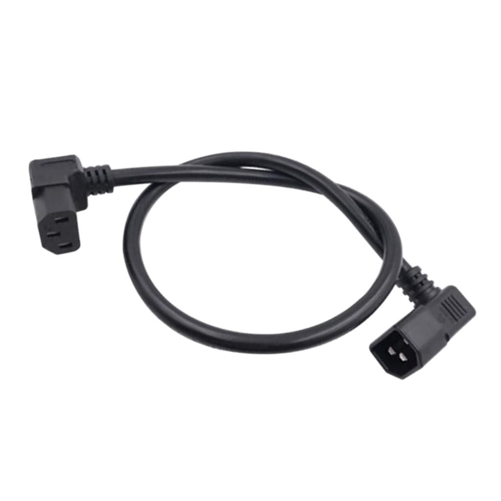 1.5m IEC320 C13 To C14 Angle Power Extension Cable Cord For PDU Converter