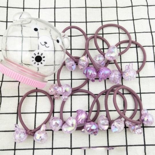 Hộp 20 chi tiết cột tóc hình gấu