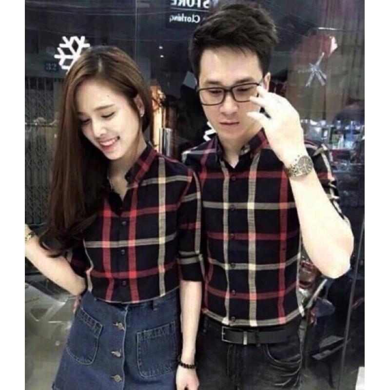 Áo sơ mi sọc unisex