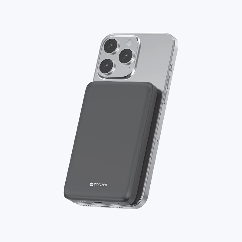 Pin Sạc Dự Phòng Không Dây Mazer MagAir21 Chuẩn Qi2 15W PD3.0 20W Dung Lượng 10000mAh Siêu Mỏng 14.2mm Hàng Chính Hãng