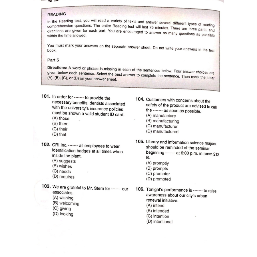 Economy TOEIC RC1000 Volume 2