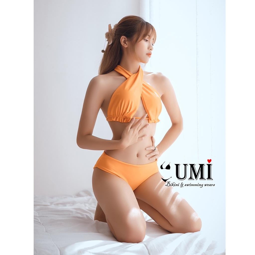 BIKINI 2 MẢNH MÀU CAM CAROT BIKINI UMI