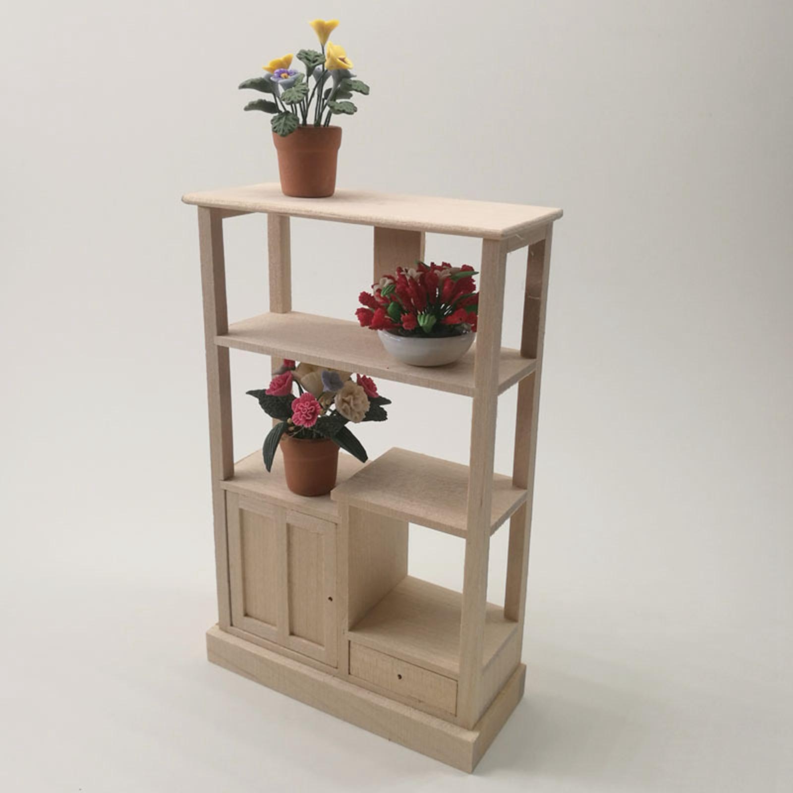 1:12 Scale Display Cabinet Toy for Dollhouse Accessories