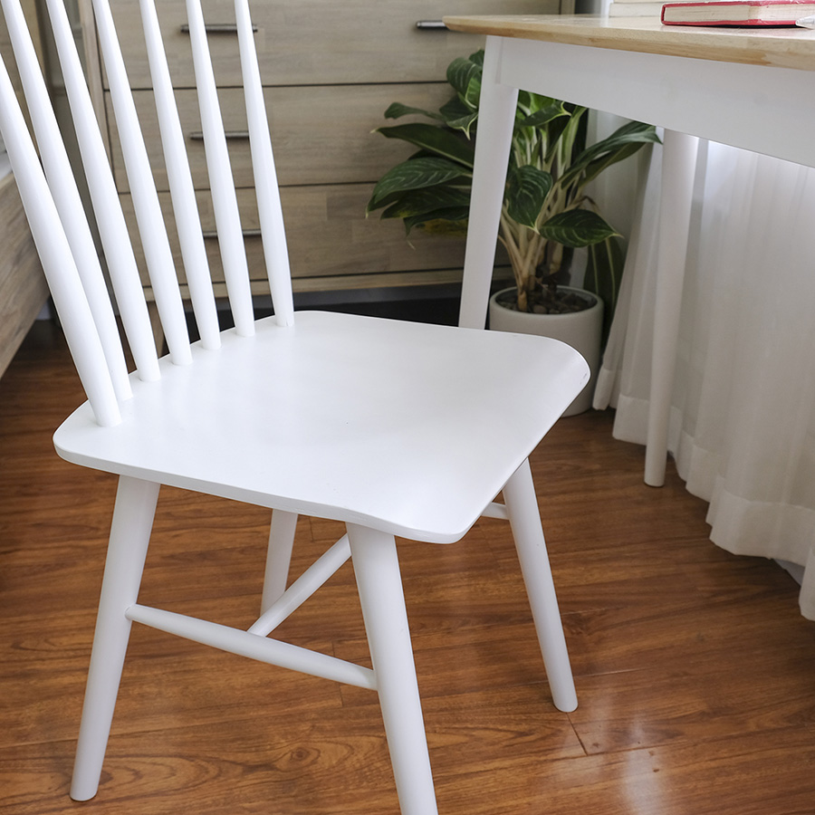 Ghế Gỗ Làm Việc Văn Phòng BEYOURs Pin Stool Nội Thất Kiểu Hàn Phòng Làm Việc - Trắng