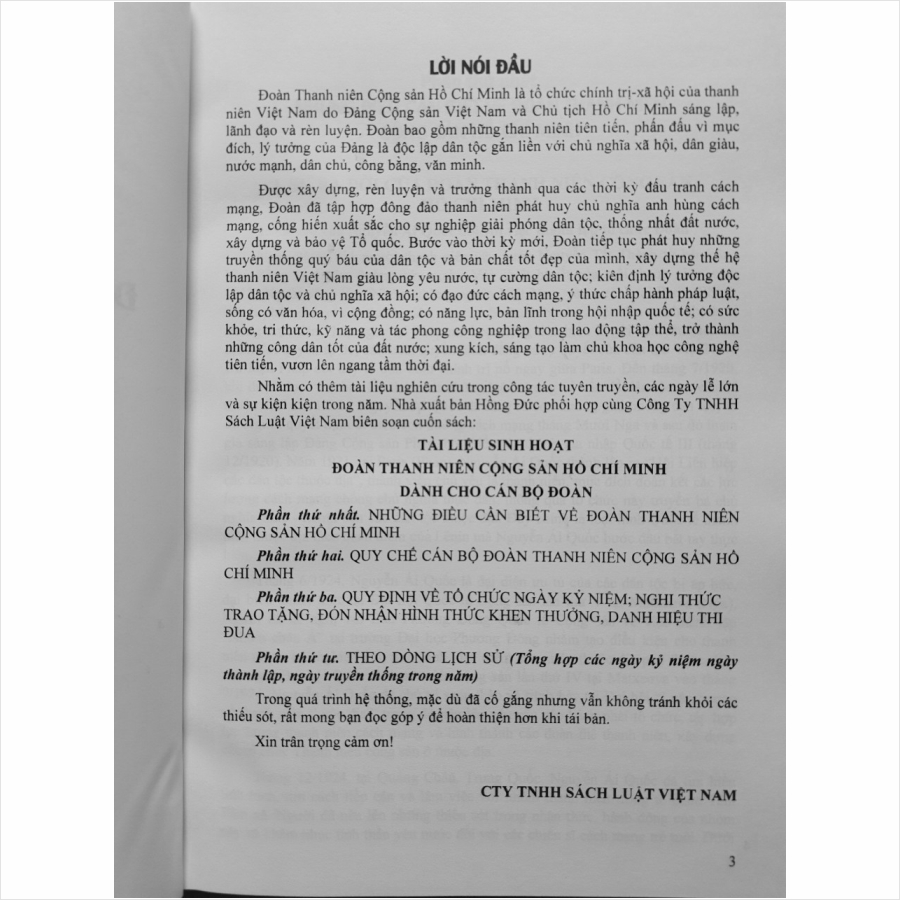 Tài Liệu Sinh Hoạt Đoàn Thanh Niên Cộng Sản Hồ Chí Minh Dành Cho Cán Bộ Đoàn (V2352T)