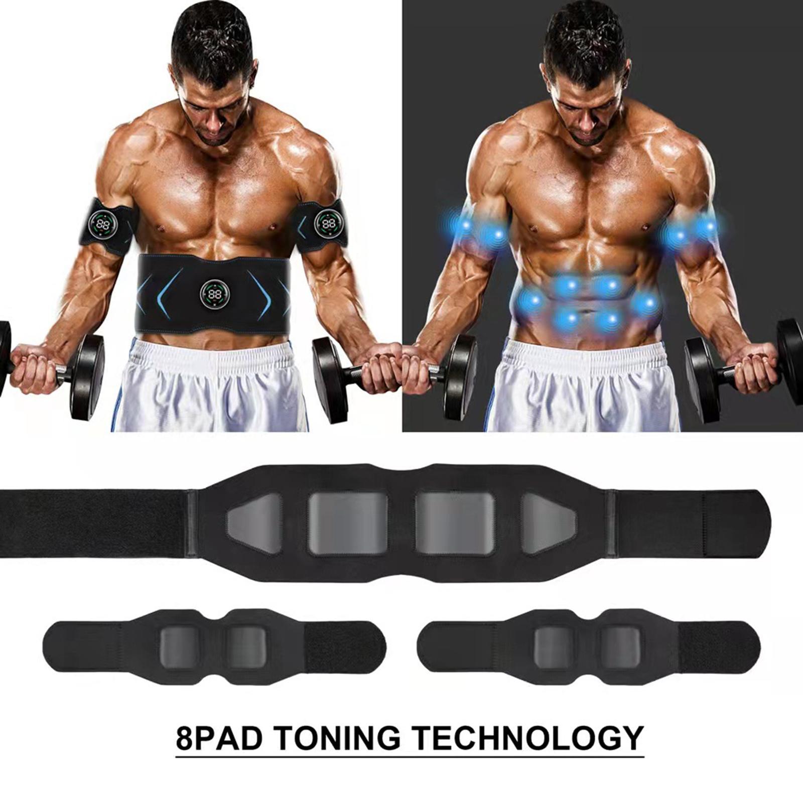 Ab Belt Abdominal Muscle Toner, Abs Stimulator Abs Belt Muscle Toning Belt for Men Women Training Device