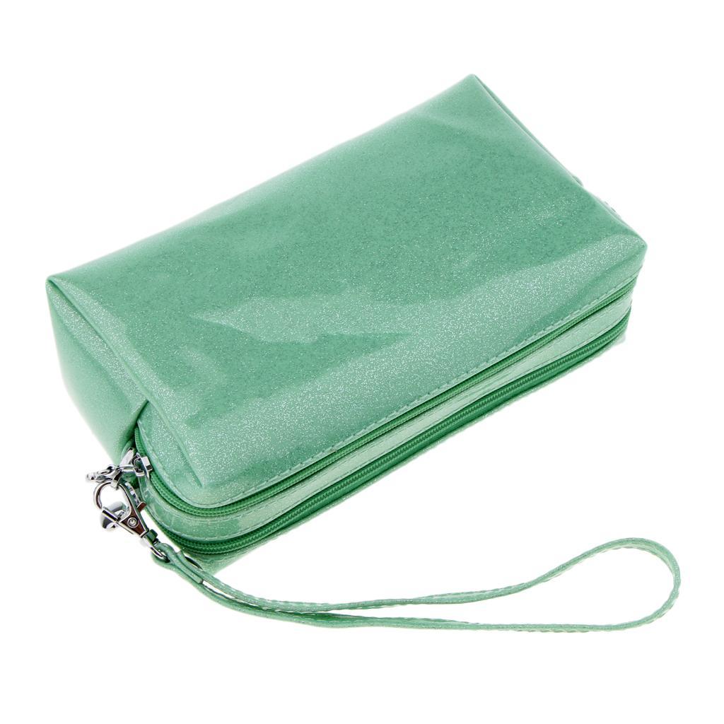 Waterproof PU Travel Cosmetic Organizer Toiletry Case Wash Storage Bag