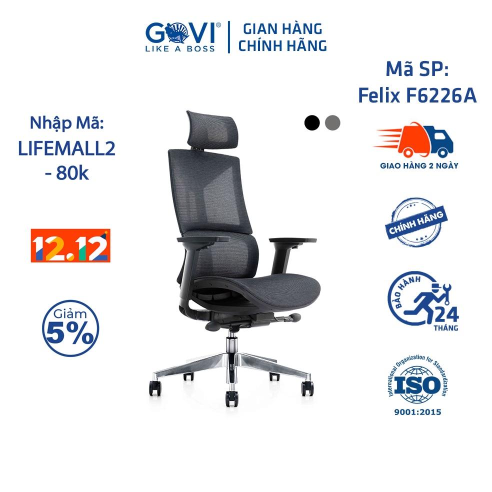 Ghế công thái học GOVI Ergonomic Felix F6226A Thiết kế bảo vệ sức khỏe