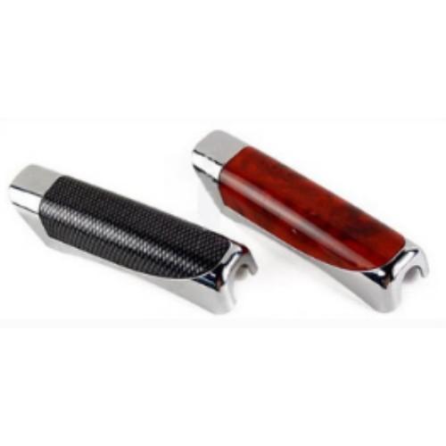 Bọc phanh tay ô tô hàng loại 1 màu vân gỗ carbon