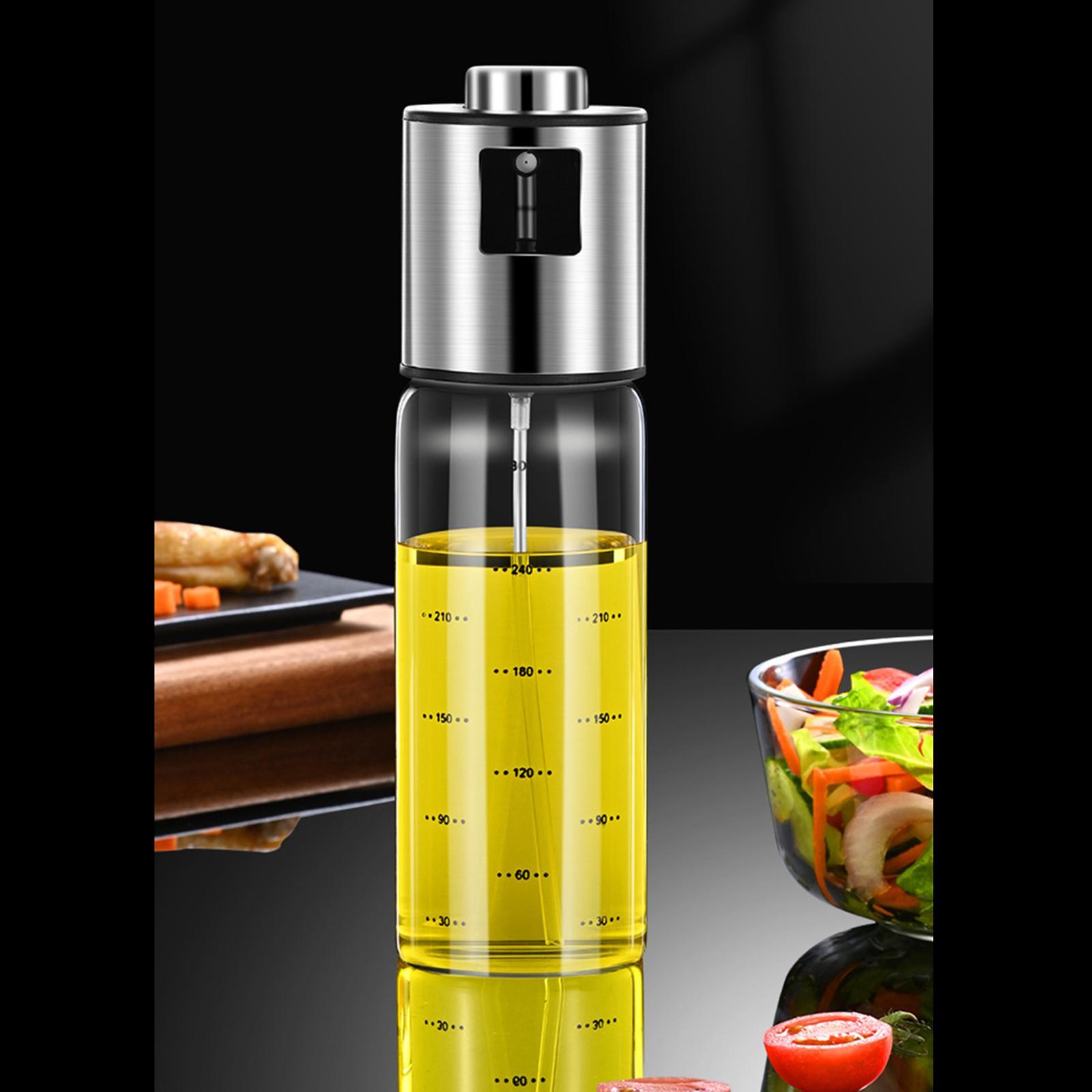 350ml Oil Sprayer Bottle Stainless Steel for Barbecue Roasting Cooking Tool
