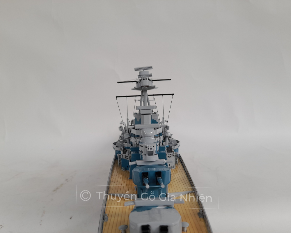 Mô Hình Thuyền Gỗ Phong Thủy Dạng Thuyền Chiến HMS HOOD Chính Hãng Hàng Xuất Khẩu Chất Lượng Cao