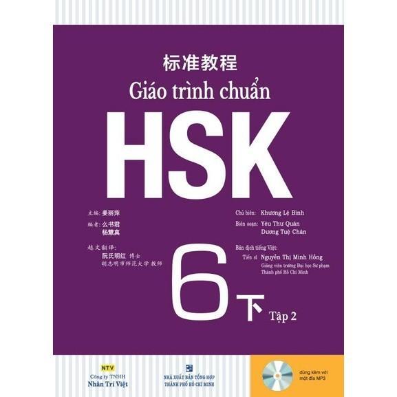 Sách - Giáo Trình Chuẩn HSK 6 Tập 2 - Bài Học Kèm File Nghe  - Nhân Trí Việt