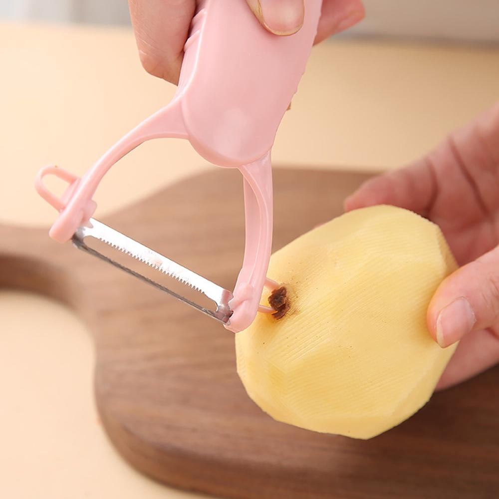 Nạo gọt bào bằng nhựa lúa mạch - Dụng cụ bào sợi củ quả 2 đầu đa năng