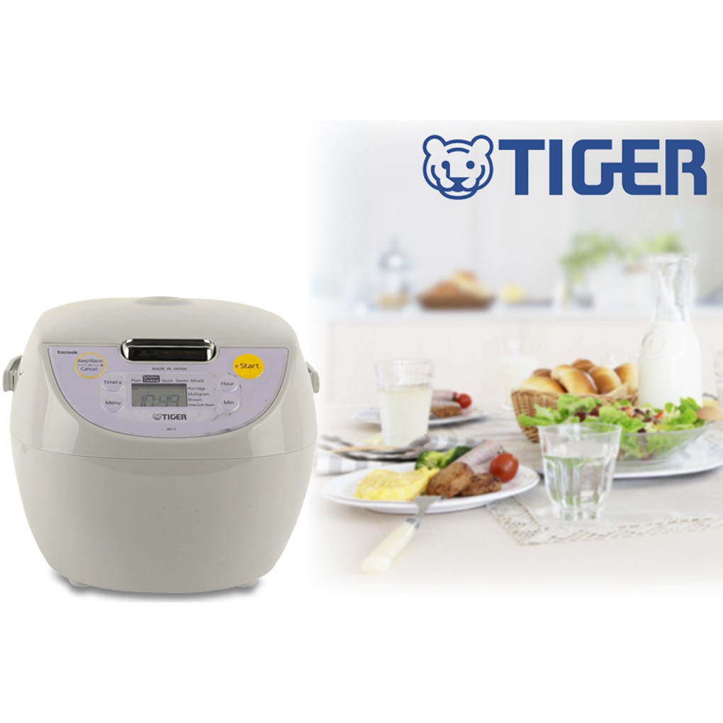 Nồi Cơm Điện Tử Tiger JBV-S10W - 1L - Hàng Chính Hãng